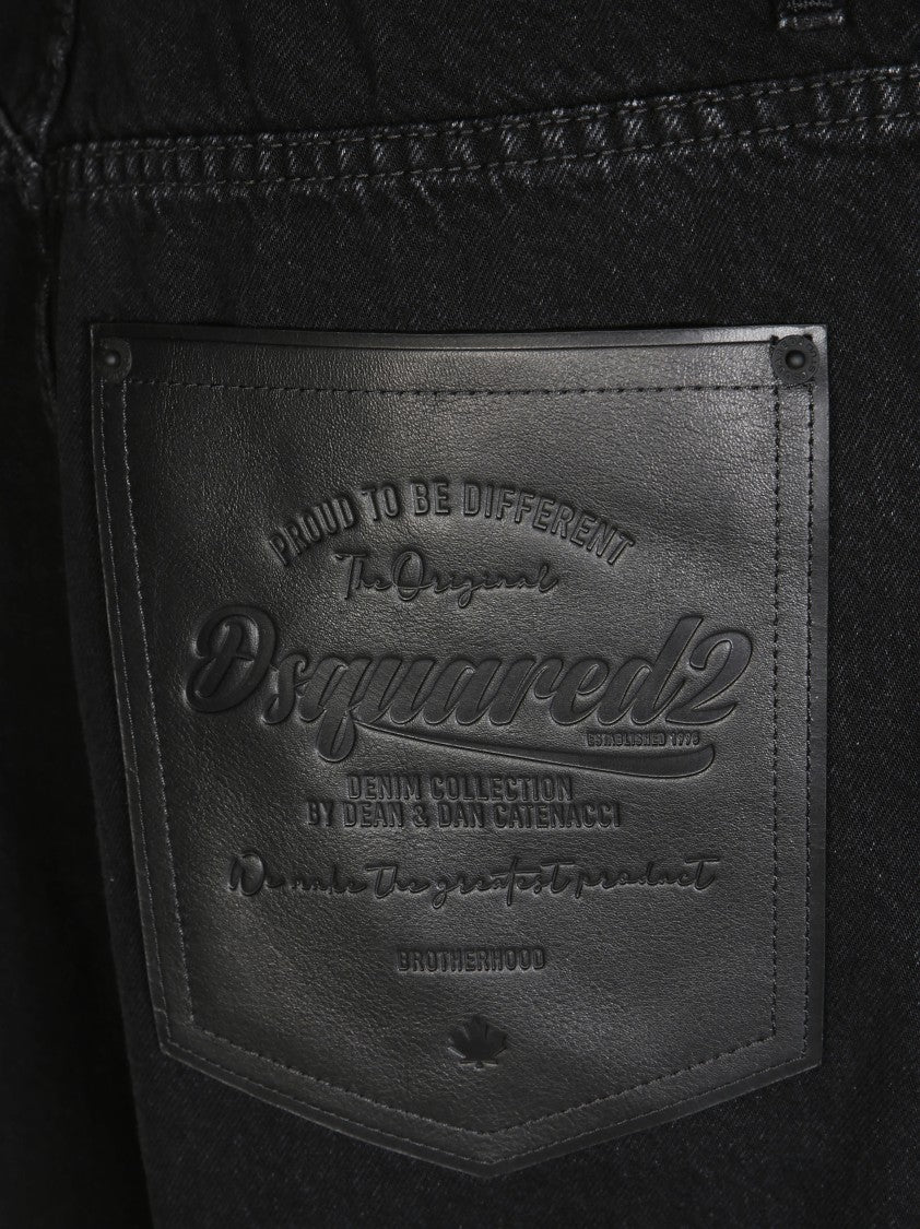 Dsquared2 Straight-Leg Black Pants With Five Pockets