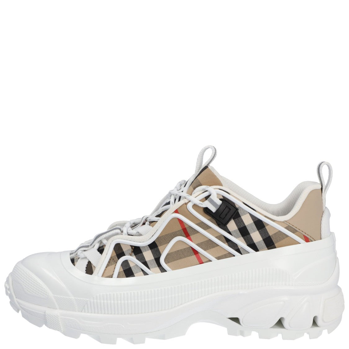 Burberry Arthur Sneakers In Check White