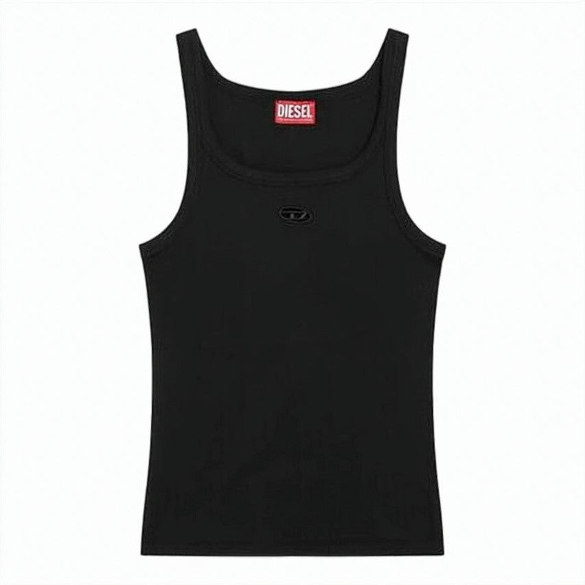Diesel Fitted Sleeveless Black Tank Top