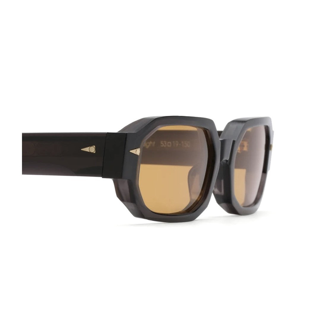 Ahlem Darklight Honey Jules Geometric Celluloid Sunglasses