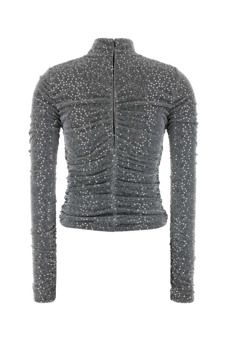 Dolce & Gabbana Silver Jersey Top