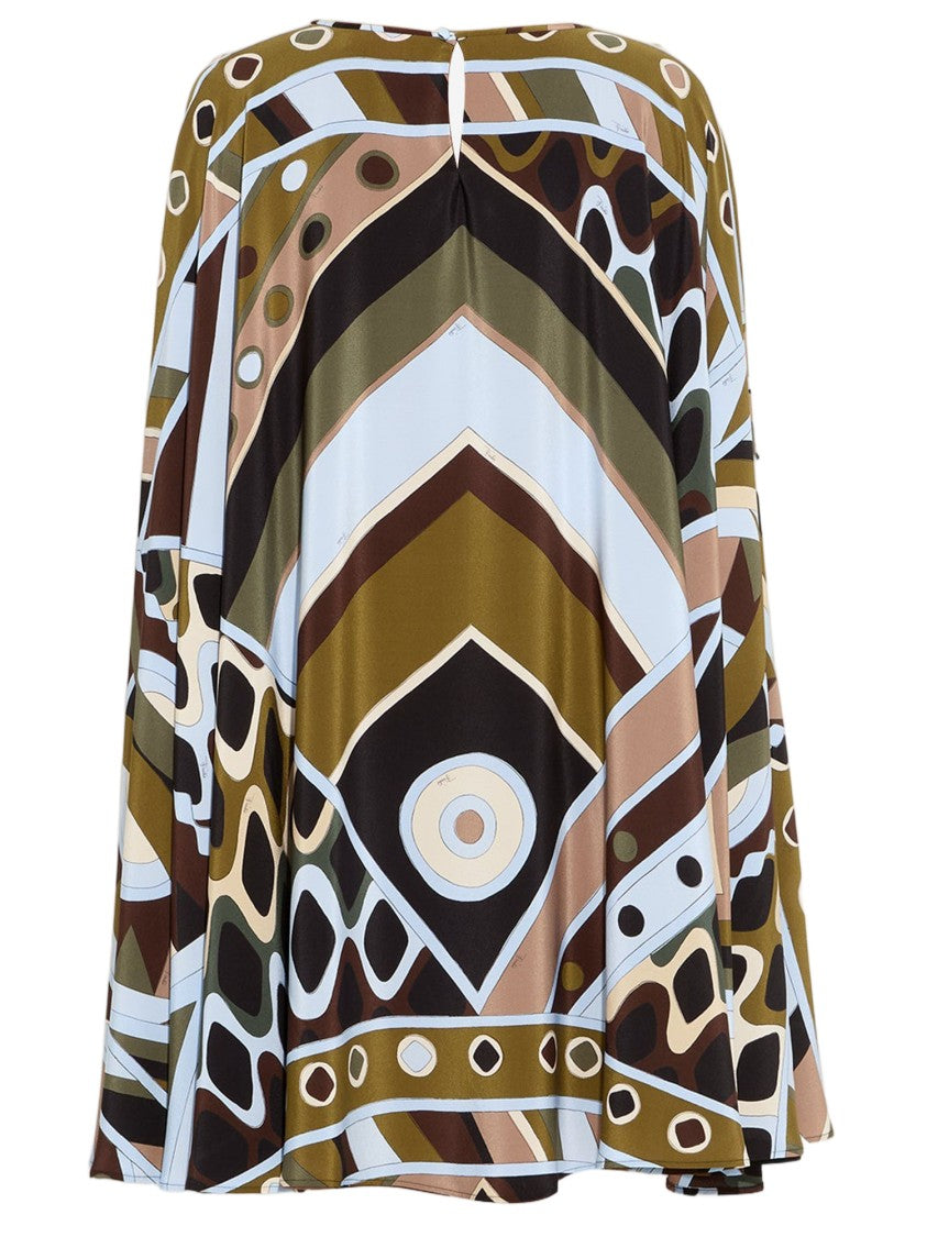 Emilio Pucci Vivara Print Silk Dress
