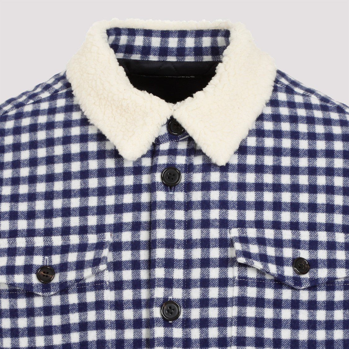 Undercover Navy Wool-Blend Bomber Jacket