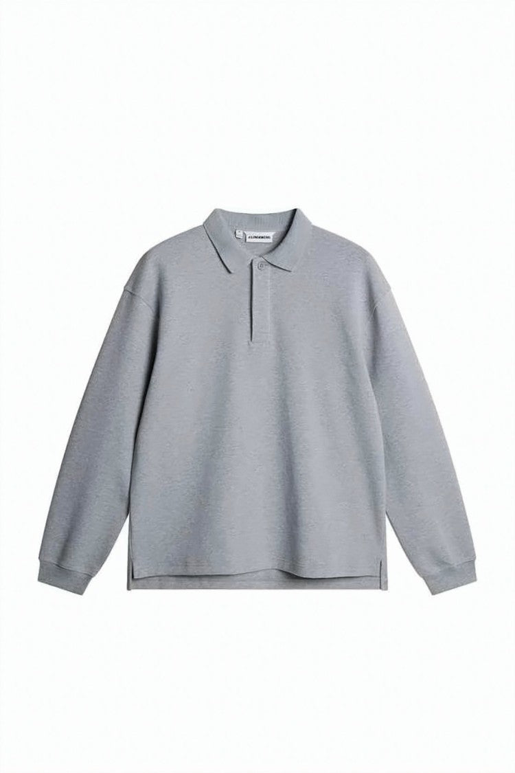J Lindeberg Long-Sleeved Polo Shirt With Classic Collar