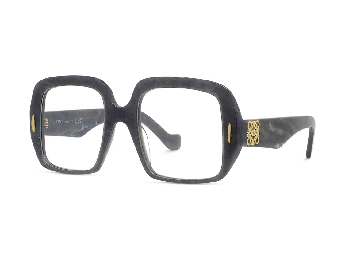 Loewe Marbled Dark Lw50076i Oversized Square Eyeglasses