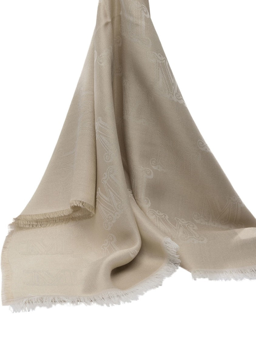 Max Mara Silk, Wool And Cashmere Scarf
