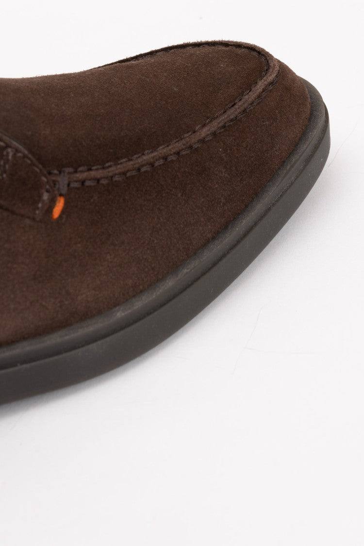 Santoni Suede Polacchino Boots