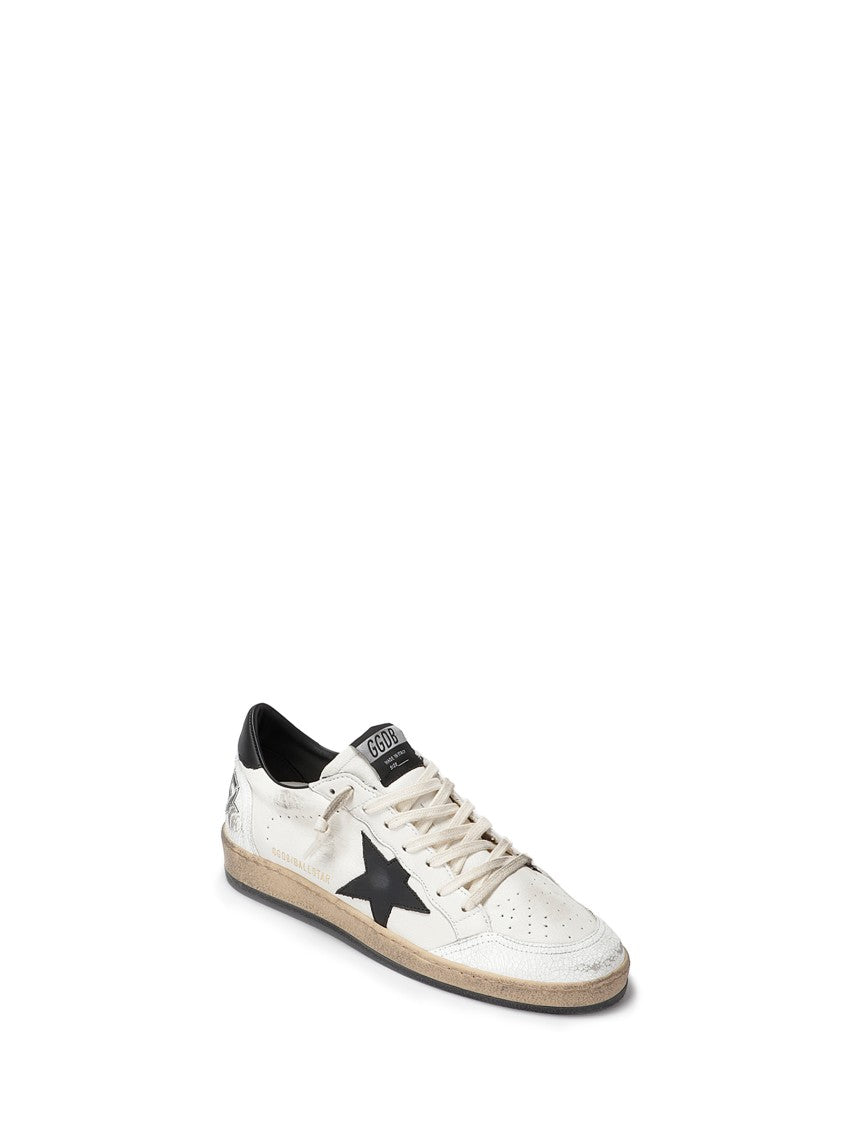 Golden Goose Leather Shoe With Pierced Tip