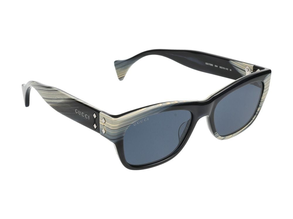 Gucci Sunglasses Gg1706s 004 Black Black Blue 55/18/145