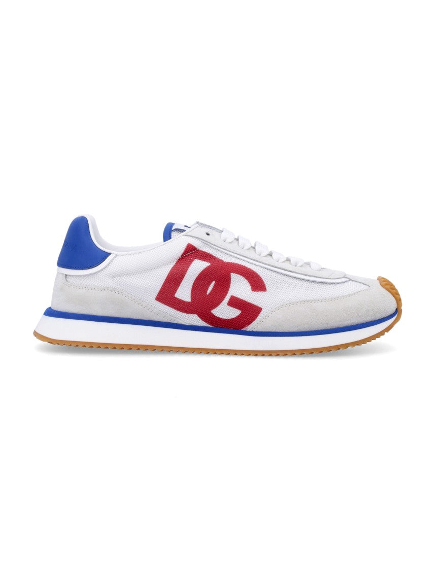 Dolce & Gabbana Low-Top Sneakers With Red Logo