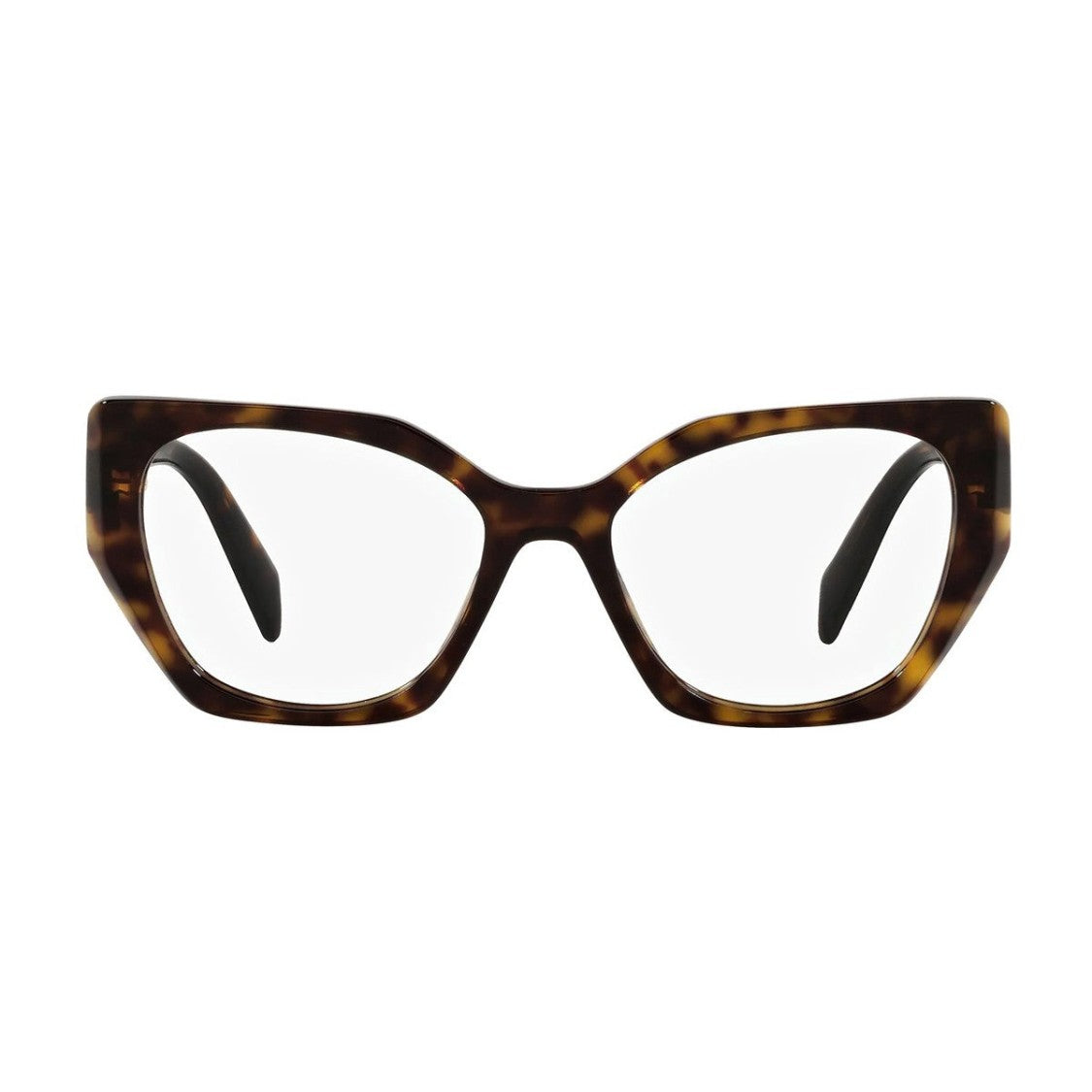 Prada Havana Pr 18Wv Squared Cat-Eye Eyeglasses
