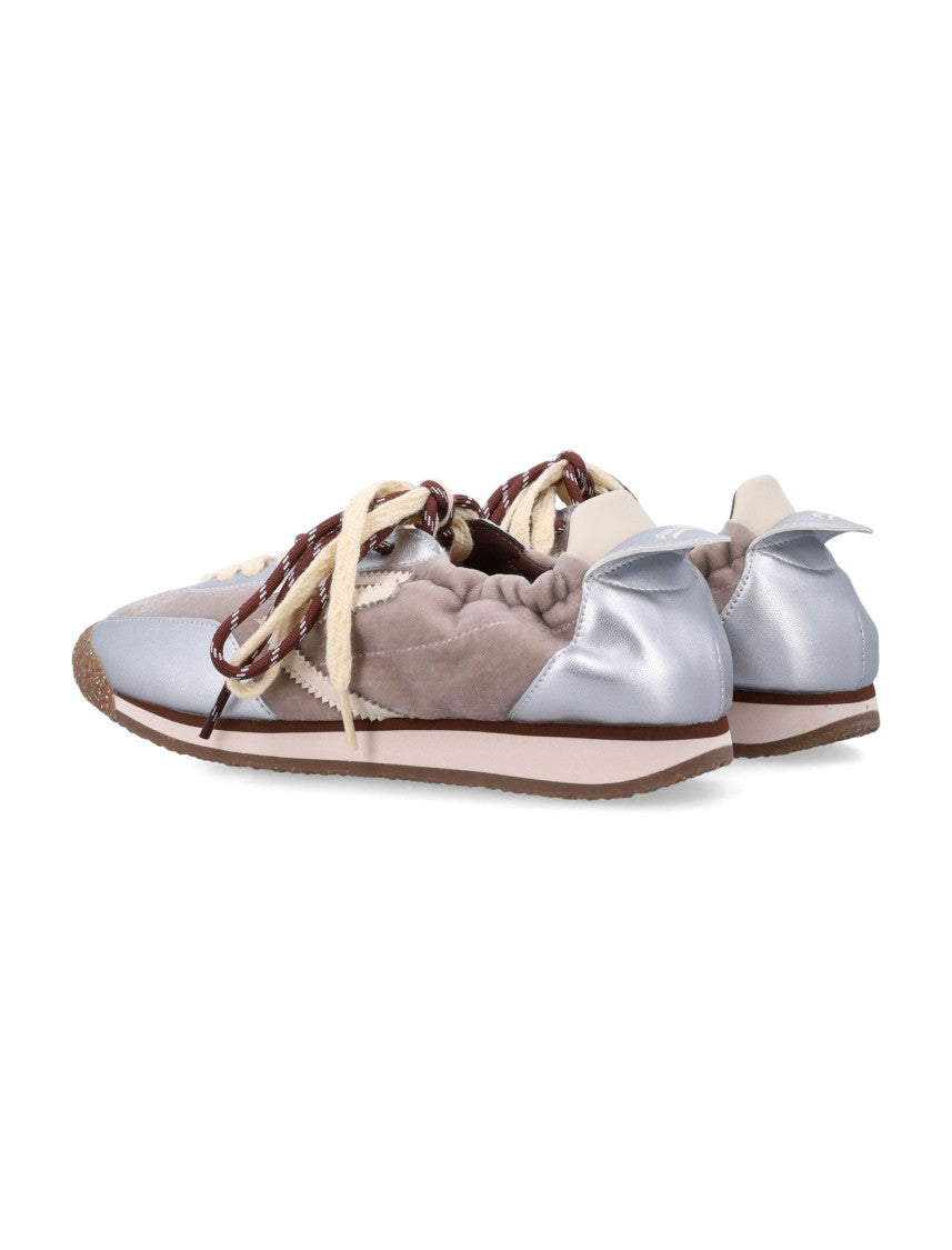 Puraai Panther Velvet Suede Silver Detail Sneakers