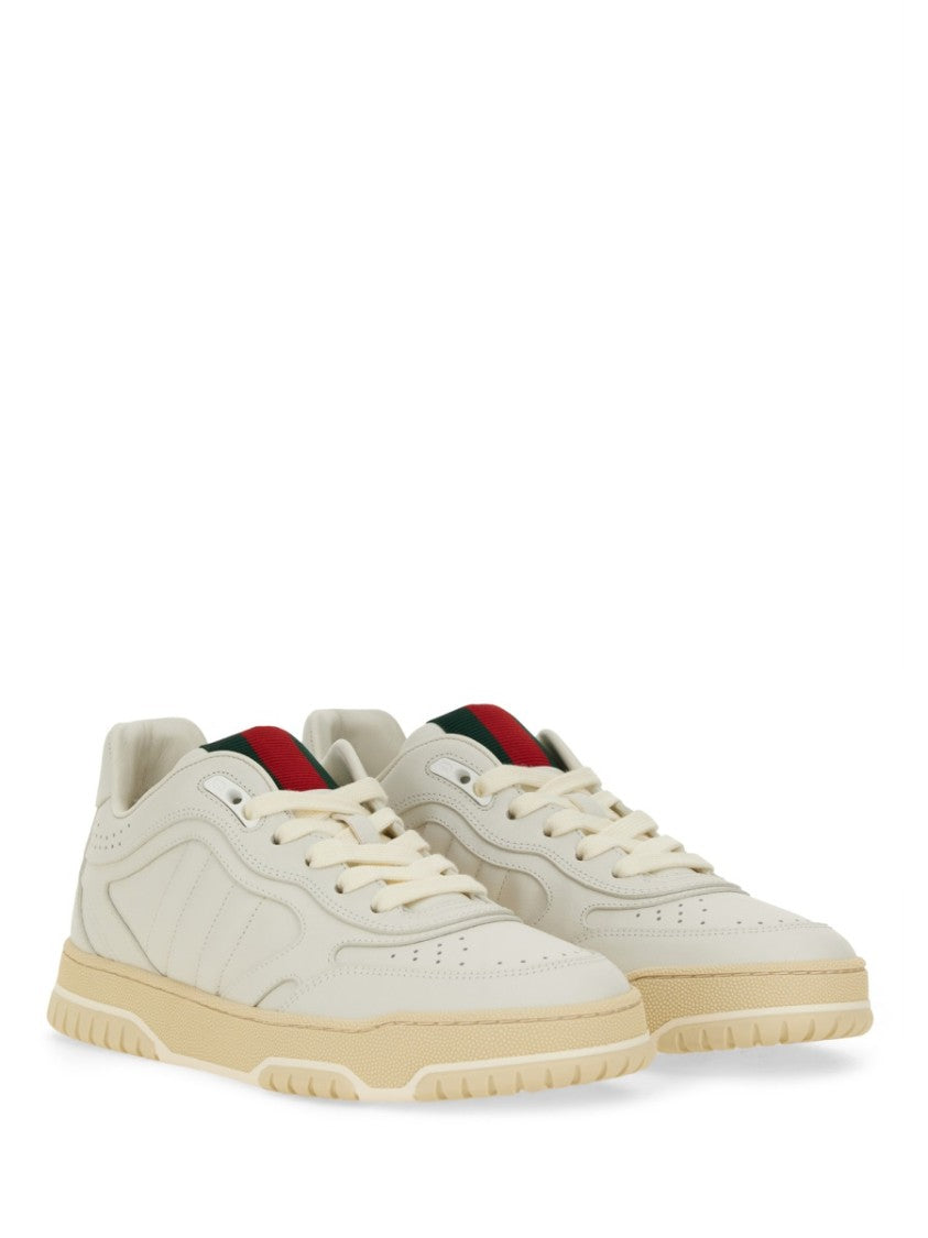 Gucci Leather Sneaker Featuring Sleek Design