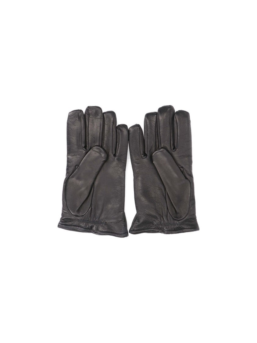 Our Legacy Lambskin Gloves With Detailed Stitching And Logo Plaques