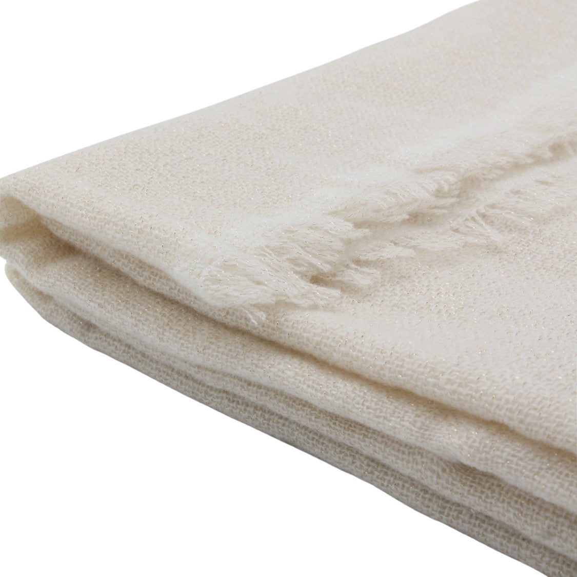 Fabiana Filippi Finely Woven Fringe Scarf With Subtle Texture