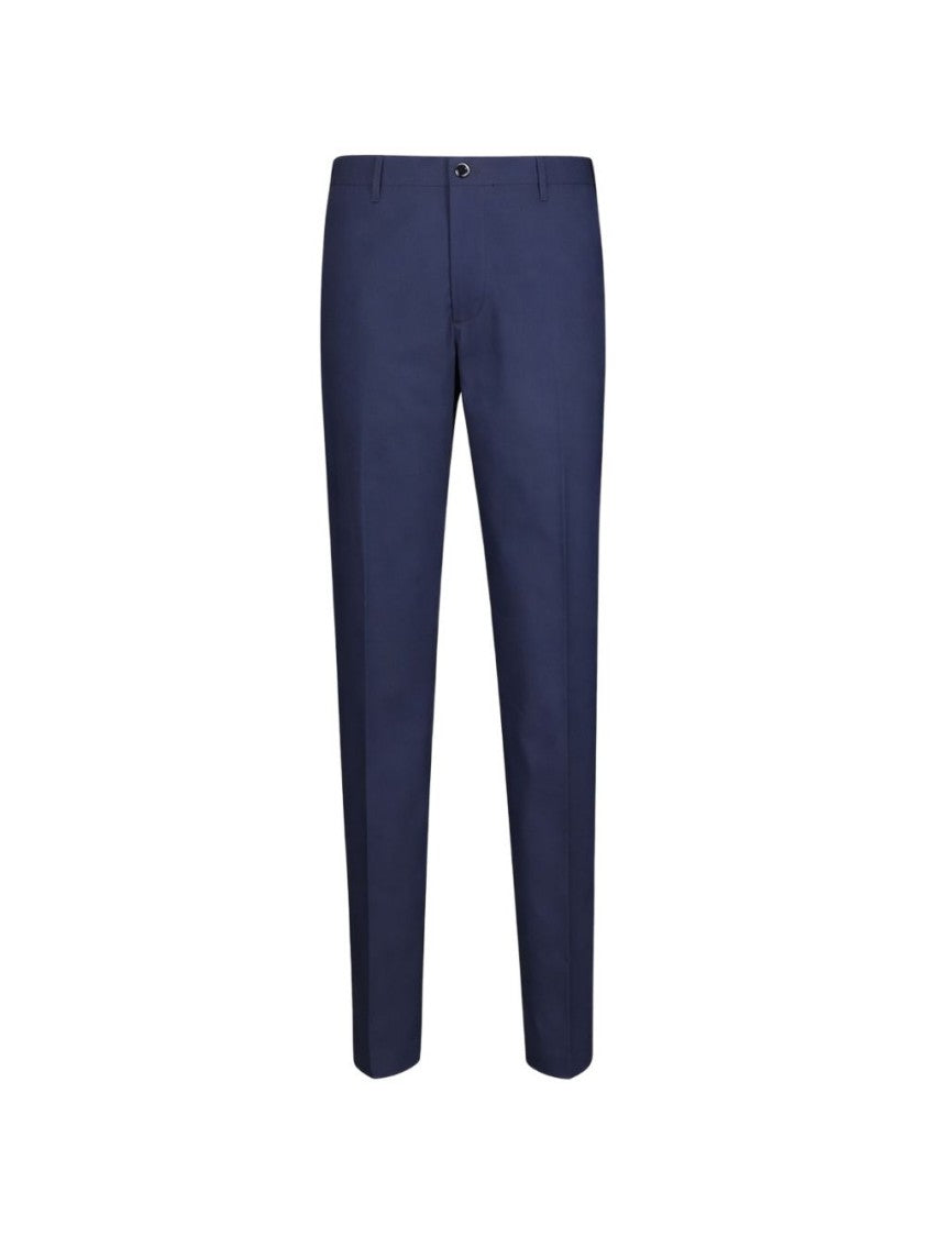 Nine In The Morning Jupiter Dark Blue Flat Front Pants