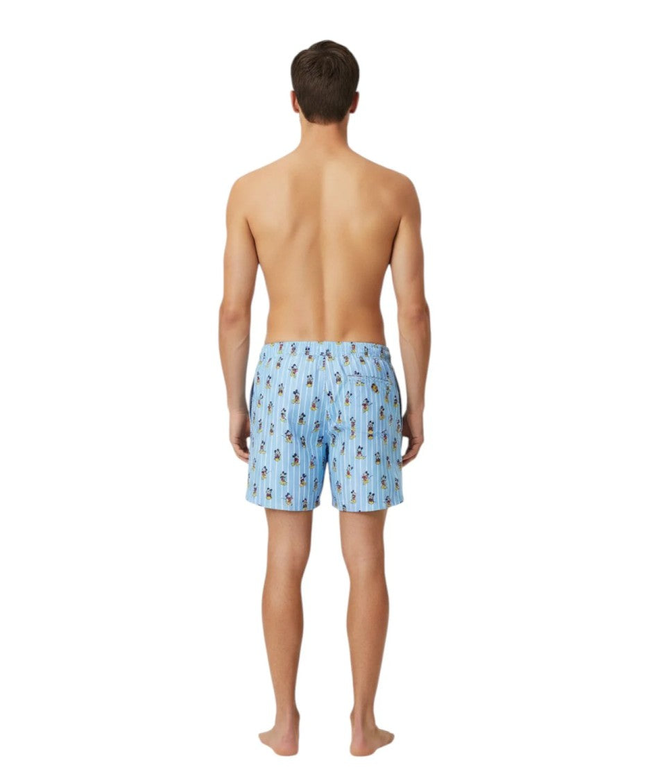Mc2 Saint Barth Light Blue Lighting Micro Fantasy Swim Shorts