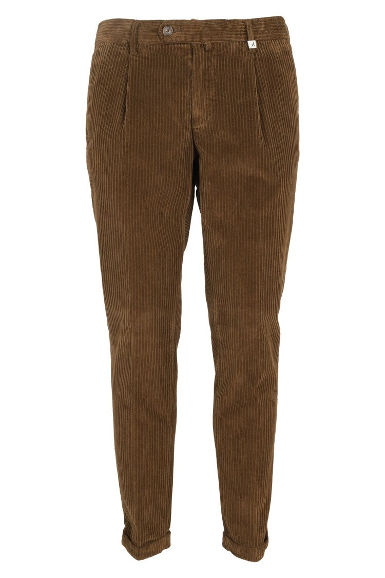 Myths Ribbed Brown Corduroy Trousers