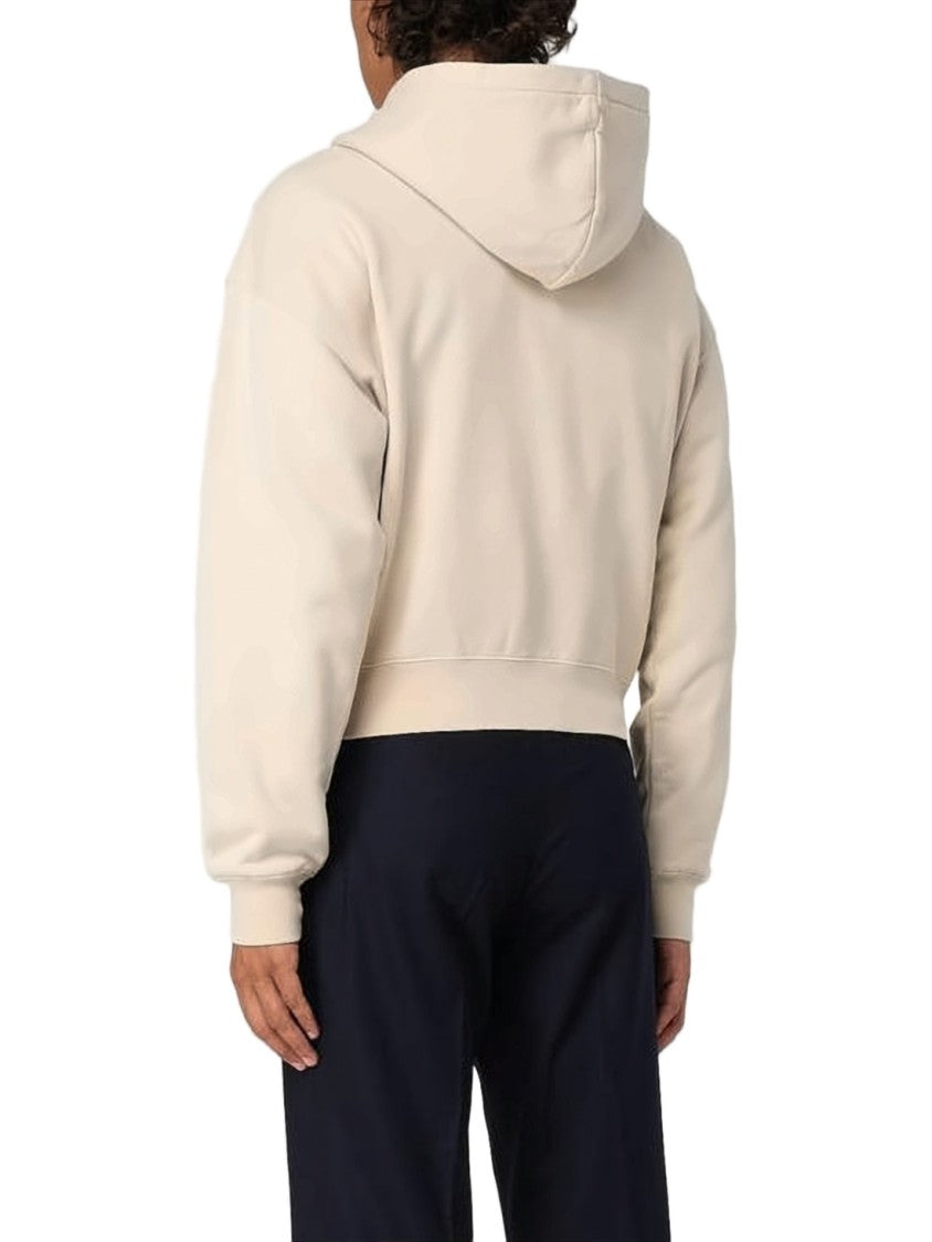 Jacquemus Cropped Relaxed-Fit Jacket With Hood And Branded Patch