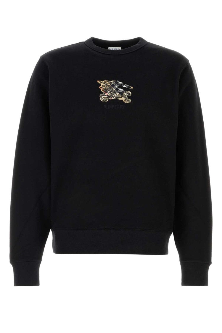Burberry Black Cotton Sweatshirt