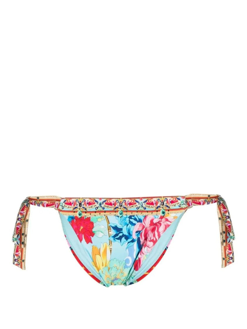 Camilla Floral-Print Bikini Bottoms