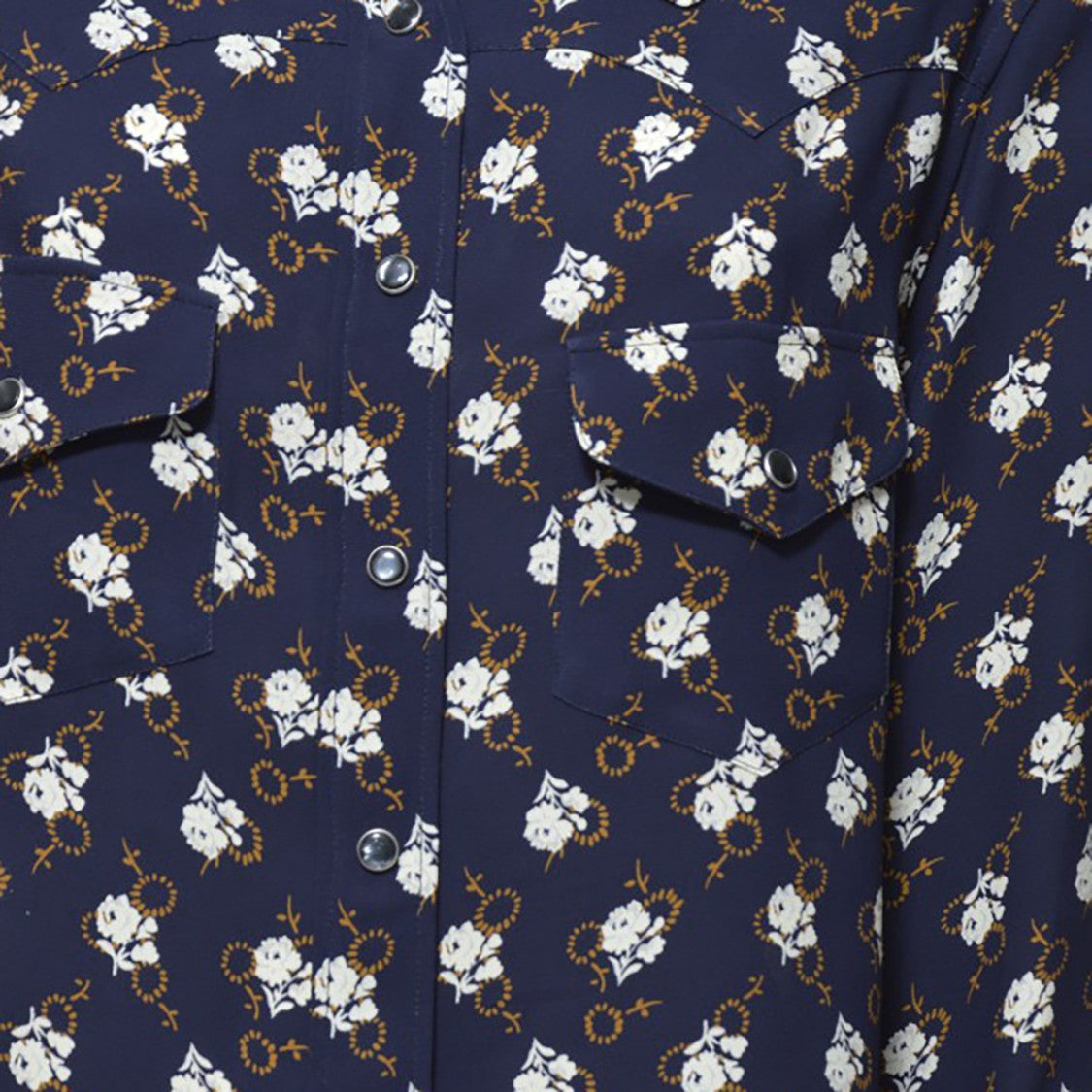 Aspesi Floral-Print Western Blouse In Lightweight Viscose