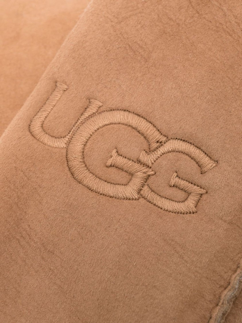 Ugg Full-Finger Gloves In Camel Brown