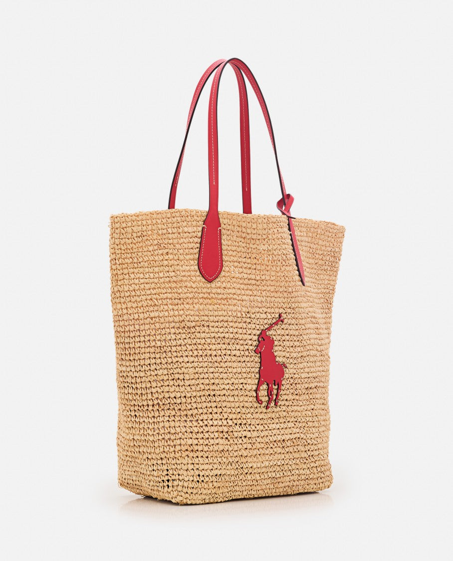 Polo Ralph Lauren Straw Tote Bag W/Logo