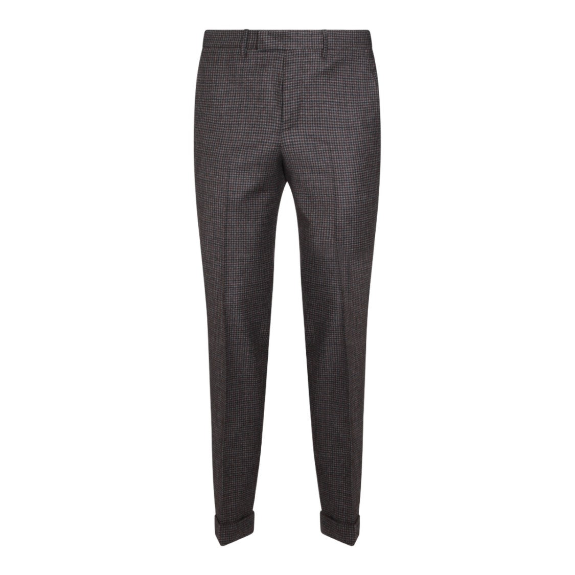 Pt Torino Tailored Formal Pants With Subtle Checkered Pattern