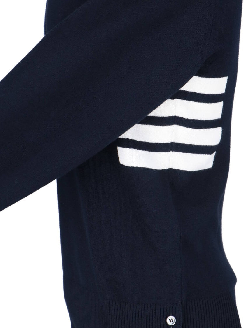 Thom Browne "4-Bar" Knit Sweater – Blue