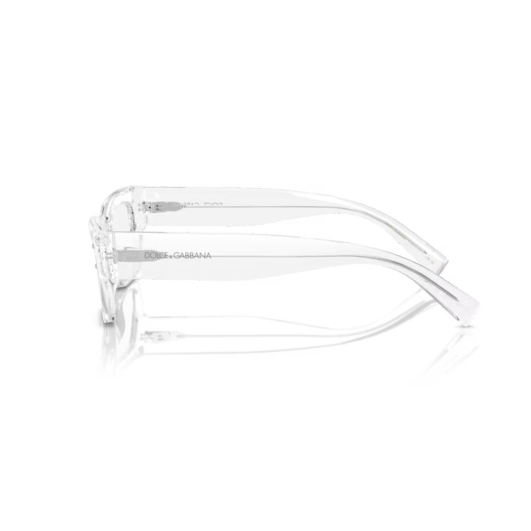 Dolce & Gabbana 0Dg3387 Transparent Acetate Rectangular Sunglasses
