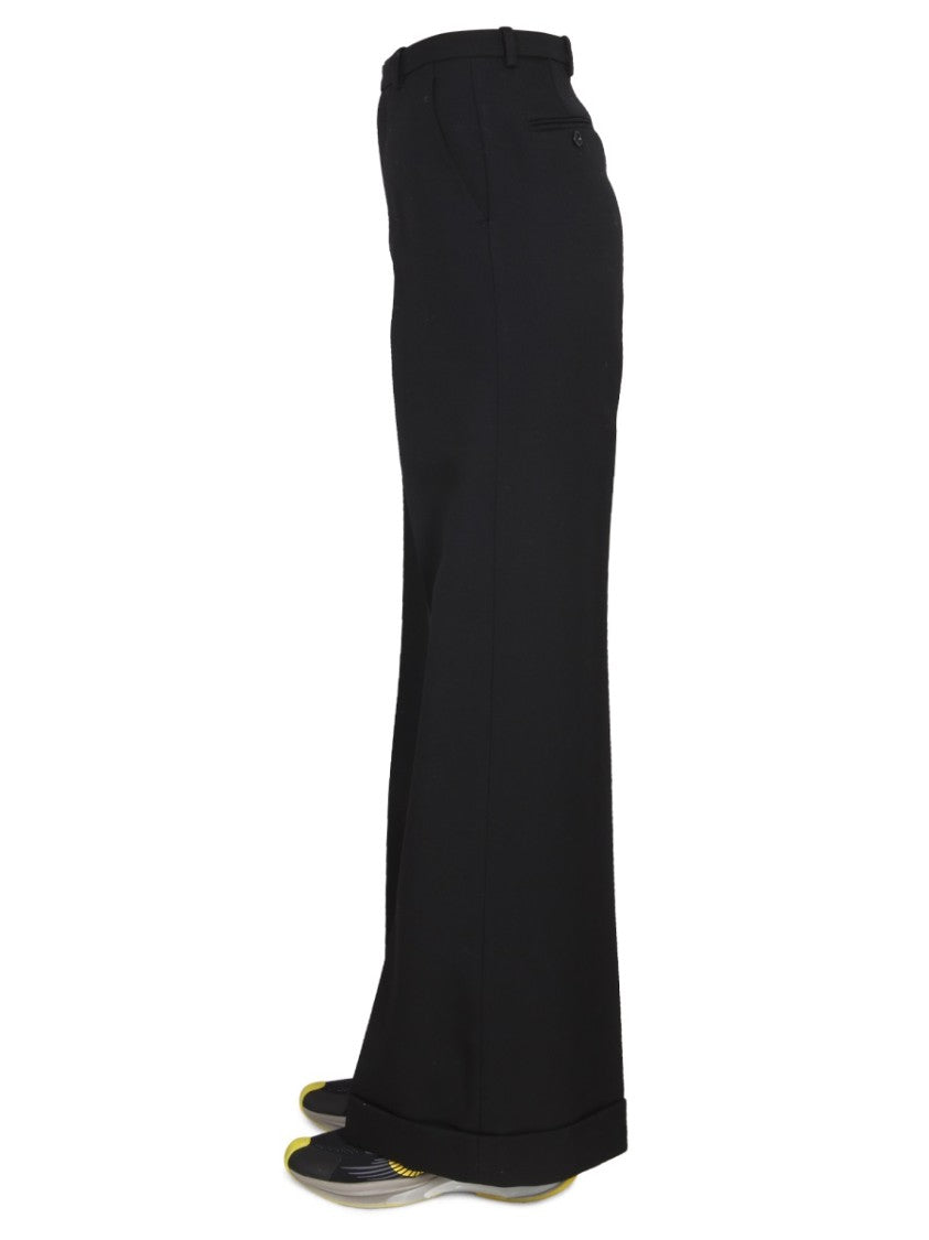 Gucci Tailored Wool Pants With Hook And Zipper Closure