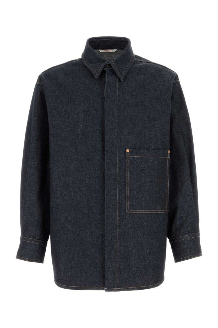 Valentino Garavani Dark Blue Denim Oversize Shirt
