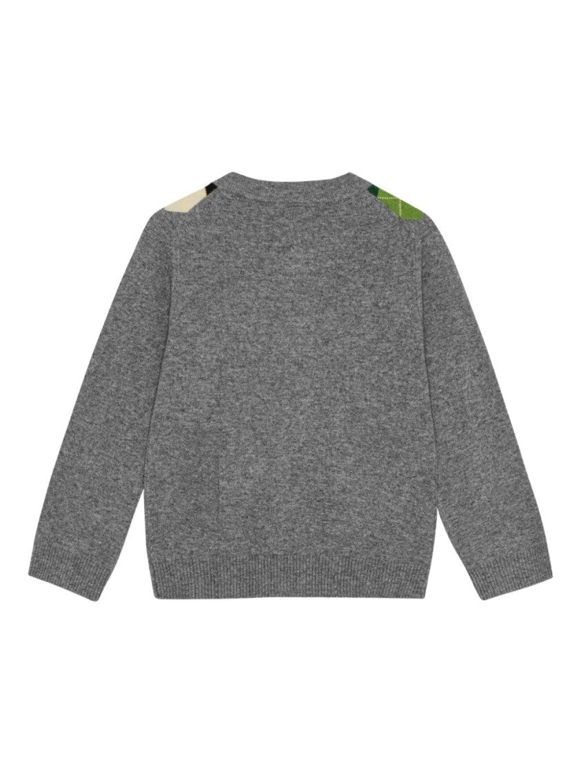 Ganni Checked Button Cardigan