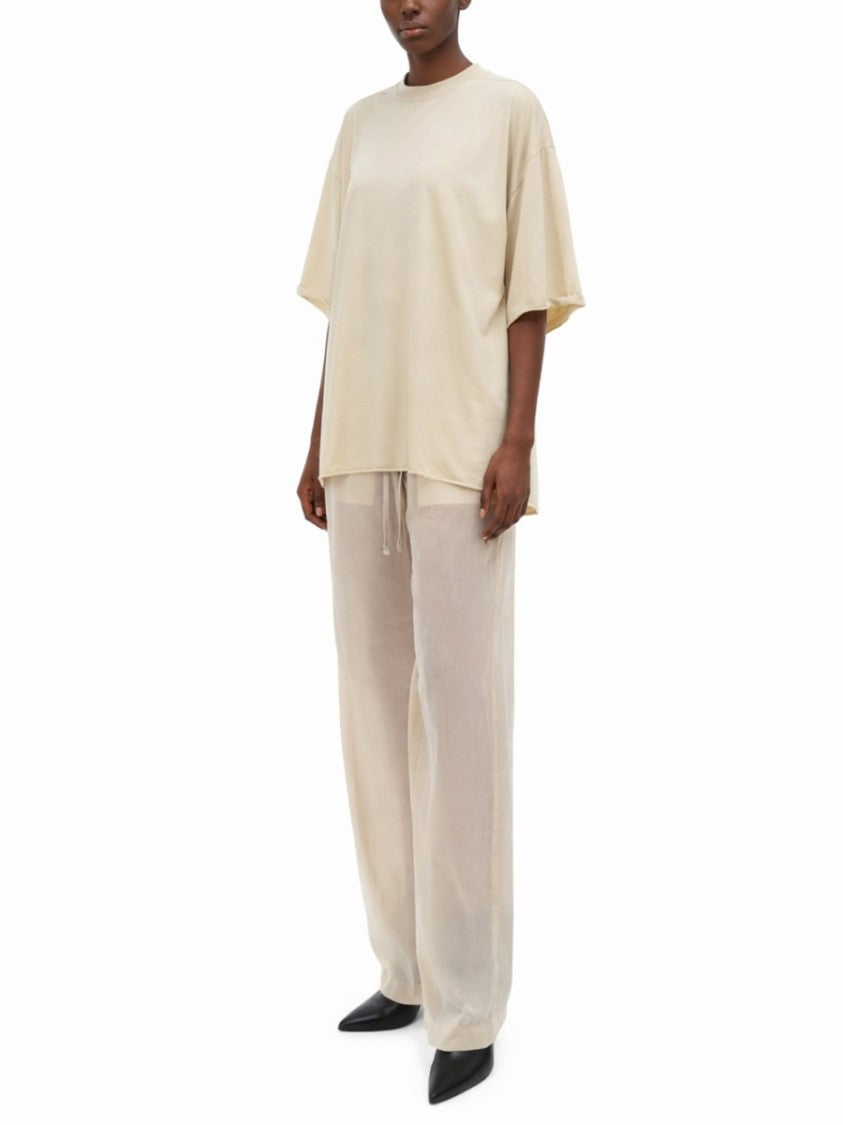 Rick Owens Dietrich Wide-Leg Cupro Drawstring Pants