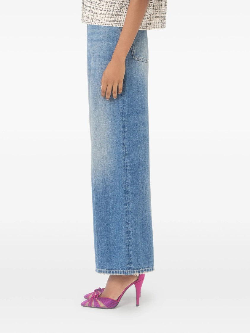 Valentino Denim 5 Tasche Wide Leg Pants