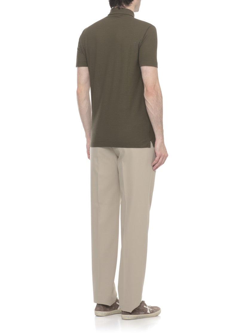 Zanone Three Buttons Cotton Polo Shirt