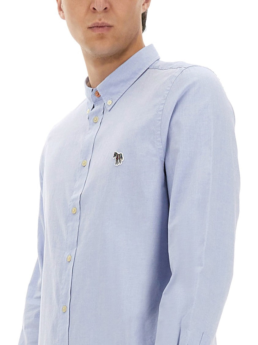 Ps Paul Smith Light Blue Organic Cotton Shirt