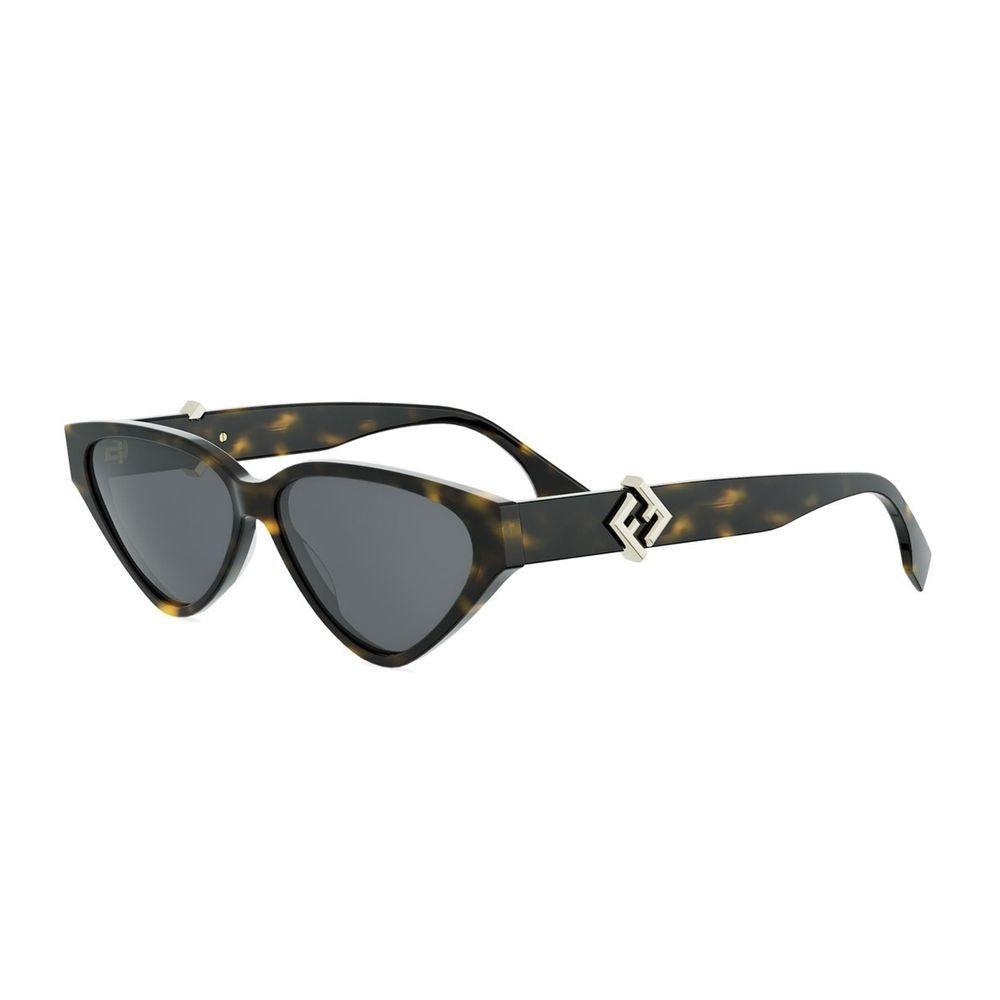 Fendi Ff Diamonds Triangular Cat-Eye Acetate Sunglasses