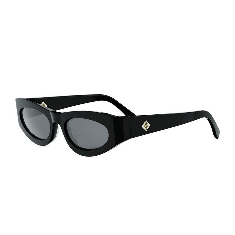 Fendi Ff Diamonds Thick Oval Sunglasses