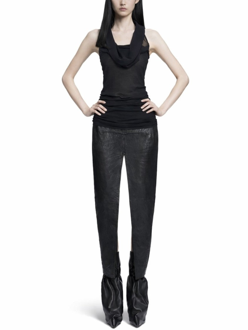 Rick Owens Sunburn Halter Cowl Open Back Top