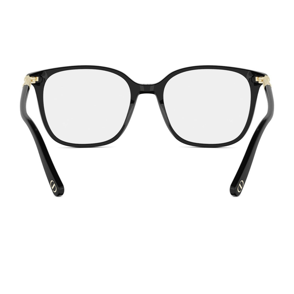 Dior Glossy Black Acetate Eyewear With Metallic Details
