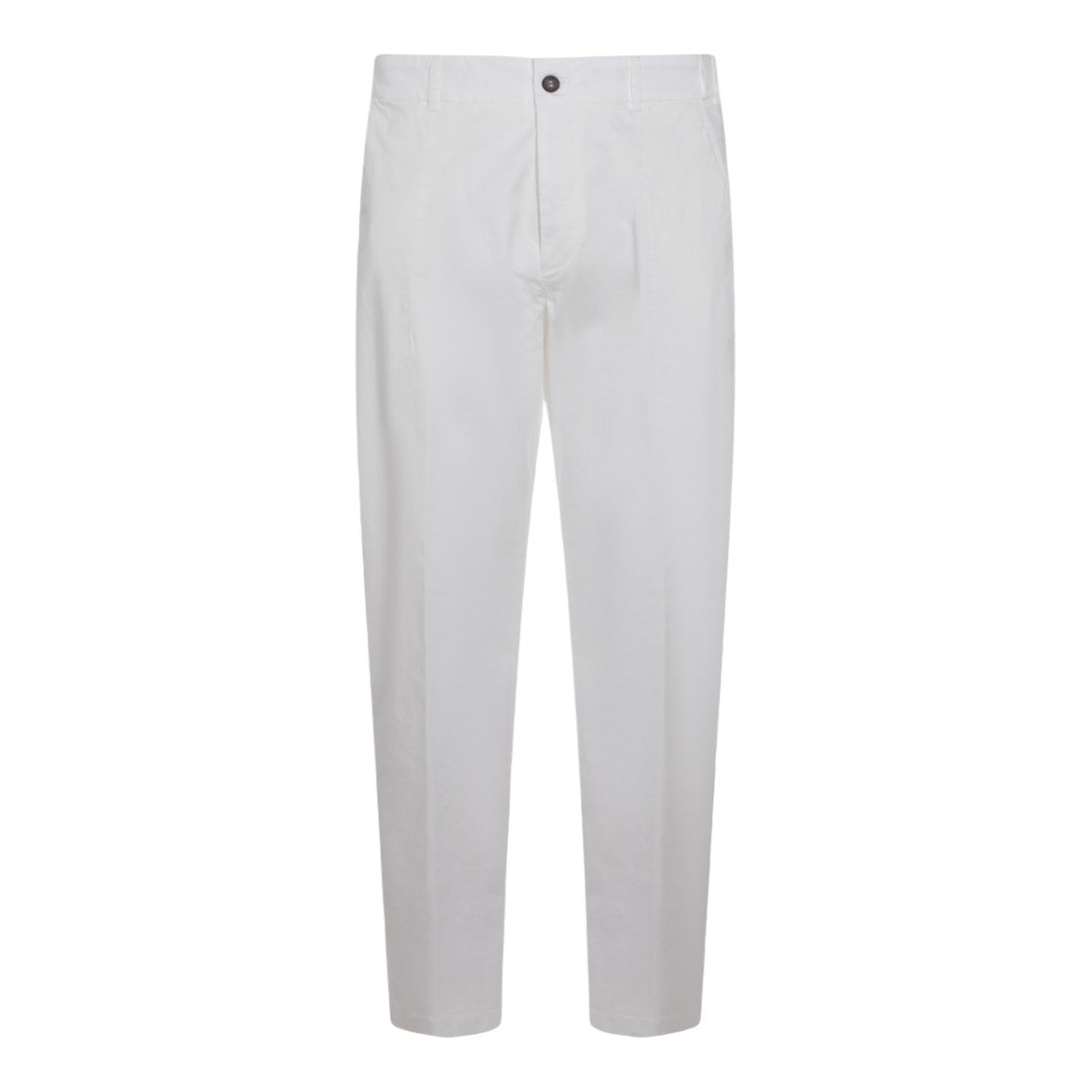 Eleventy Straight-Leg White Trousers