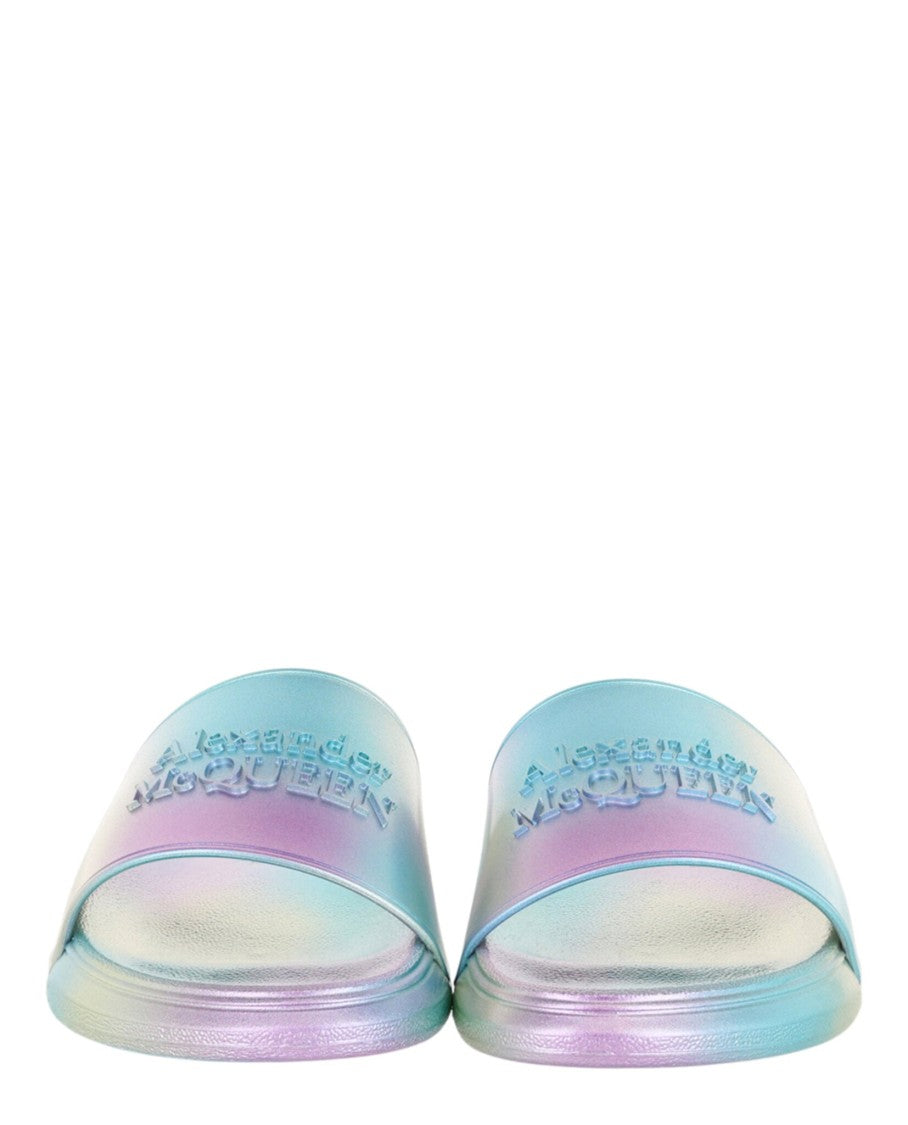 Alexander Mcqueen Iridescent Logo Slides