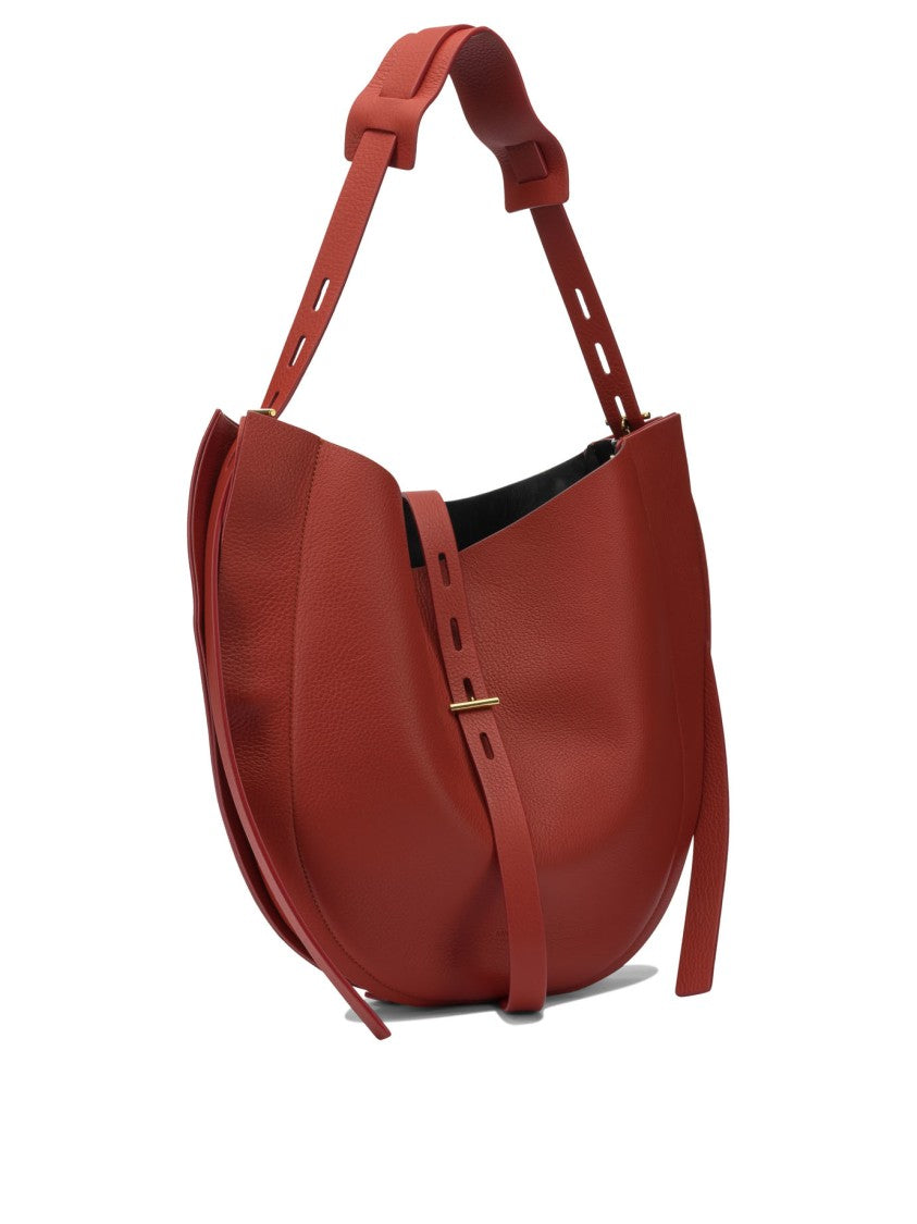 Minobossi Bordeaux Calfskin Shoulder Bag