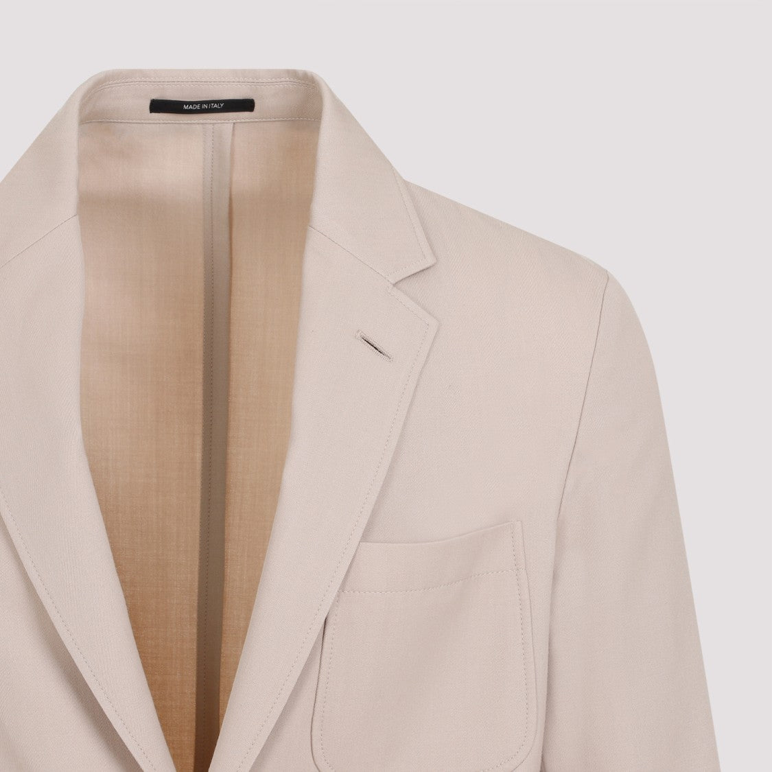 Dunhill Brown Biscuit Wool Convertible Jacket