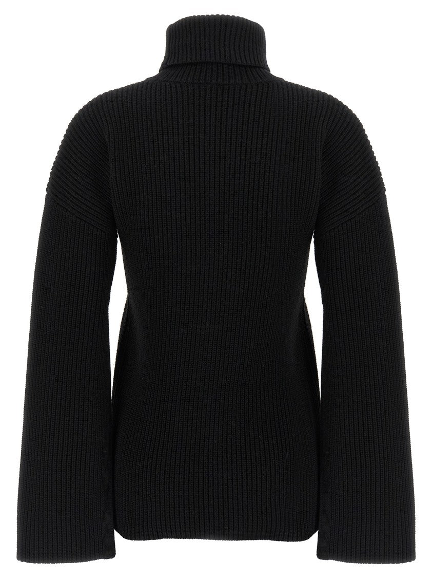 Totême Ribbed Wool Turtleneck Sweater