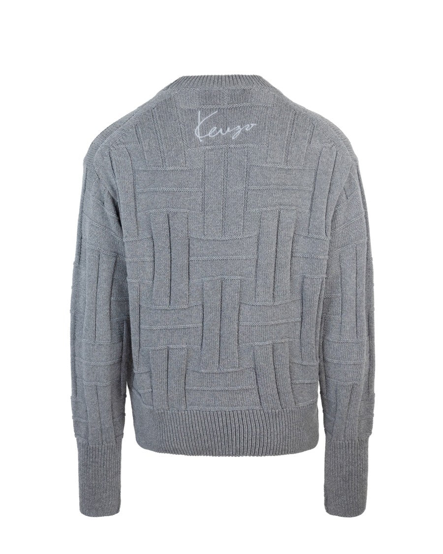 Kenzo Woven Sweater – Grey