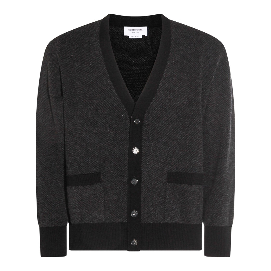 Thom Browne Dark Grey Wool Knitwear