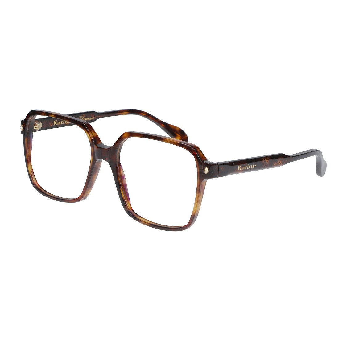 Kador Lisa Glamour/N Tortoiseshell Square Frame Sunglasses With Gold Accents